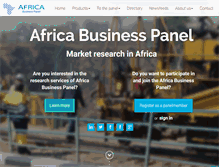 Tablet Screenshot of africabusinesspanel.com